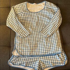 Blue Checkered womens Pajamas